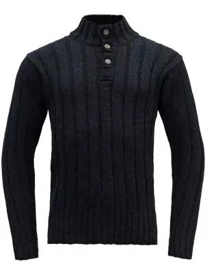 Devold vlněný svetr s knoflíky Nansen Wool Button Neck Sezónní Sleva