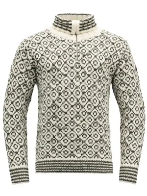 Must-Have Devold vlněný svetr se zipem Svalbard Wool Zip Neck
