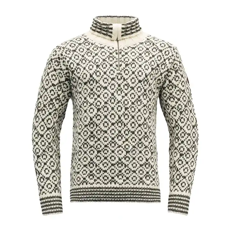 Must-Have Devold vlněný svetr se zipem Svalbard Wool Zip Neck