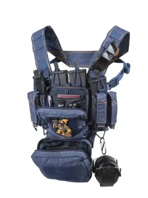 Autentický Helikon-Tex Taktická Vesta Training Mini Rig®, blue melange
