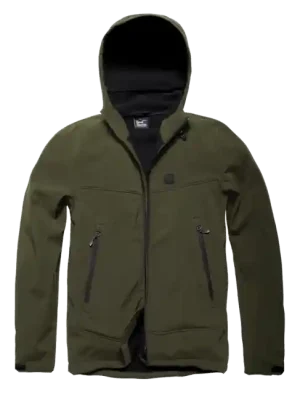 Časově Omezené Vintage Industries Alford Softshell bunda, dark olive