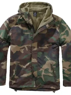 Zlevněný Brandit Windbreaker Frontzip větrovka, woodland
