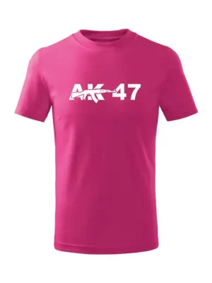 Výprodej DRAGOWA Dětské krátké tričko AK47, růžová