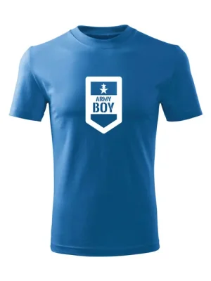 DRAGOWA Dětské krátké tričko Army boy, modrá Víkendová Akce