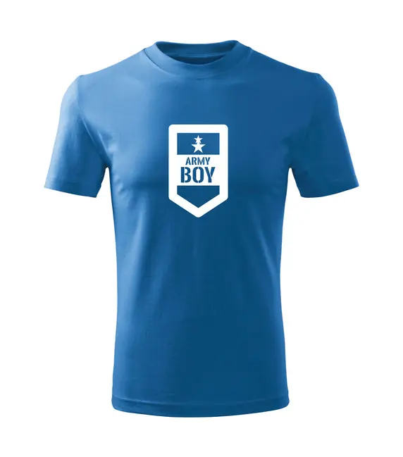 DRAGOWA Dětské krátké tričko Army boy, modrá Víkendová Akce
