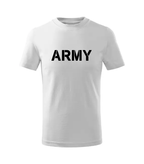 Sleva DRAGOWA Dětské krátké tričko Army, bílá