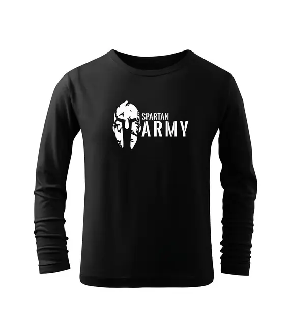DRAGOWA Dětské dlhé tričko Spartan army, černá Cenová Bomba