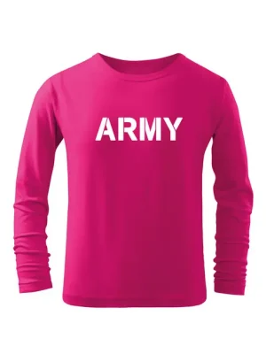 Výprodej DRAGOWA Dětské dlhé tričko Army, růžová