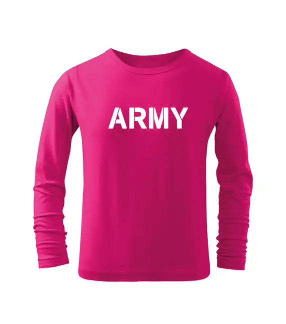 Výprodej DRAGOWA Dětské dlhé tričko Army, růžová