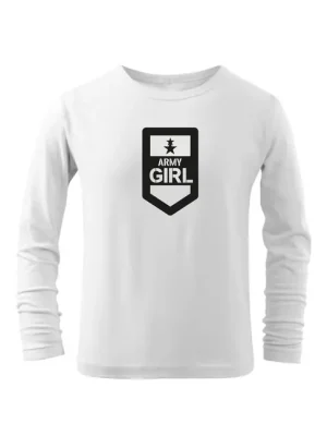 Top Prodej DRAGOWA Dětské dlhé tričko Army girl, bílá