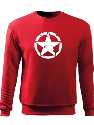DRAGOWA Dětská mikina Star, červená Must-Have