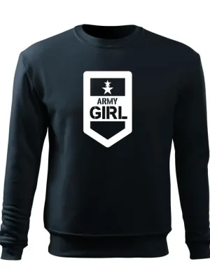 DRAGOWA Dětská mikina Army girl, tmavě modrá Sezónní Sleva