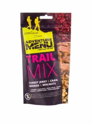 Adventure Menu Trail Mix Cranberry, Turkey jerky, Wallnuts 100 g Poslední Šance