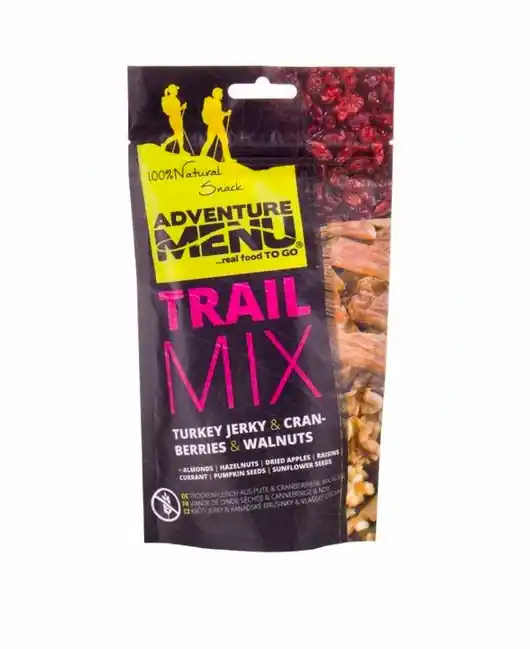 Adventure Menu Trail Mix Cranberry, Turkey jerky, Wallnuts 100 g Poslední Šance