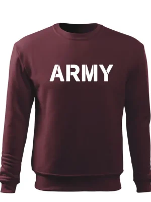 DRAGOWA pánská mikina army, bordová 300g / m2 Sezónní Sleva