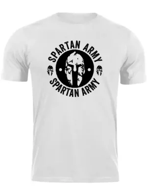 DRAGOWA krátké tričko spartan army Archelaos, bílá 160g/m2 Omezená Nabídka
