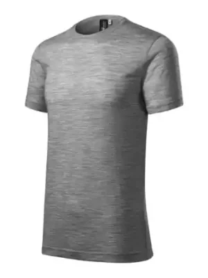 Sezónní Sleva Malfini Merino Rise pánské krátké tričko, tmavě šedý melír
