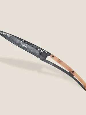 Vrácení Zdarma Deejo zavírací nůž Black tattoo juniper wood Bicycle