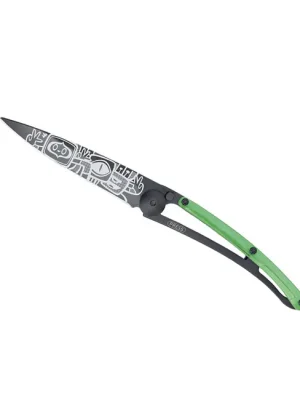 Akční Nabídka Deejo zavírací nůž Street collection black green Peace