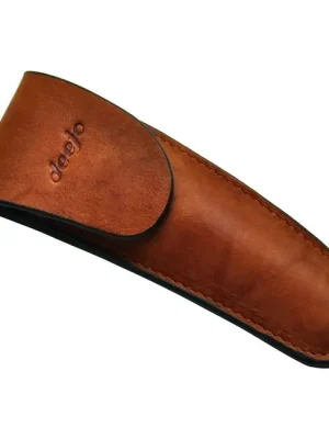 Zlevněný Deejo kožené pouzdro pro nože barva natural