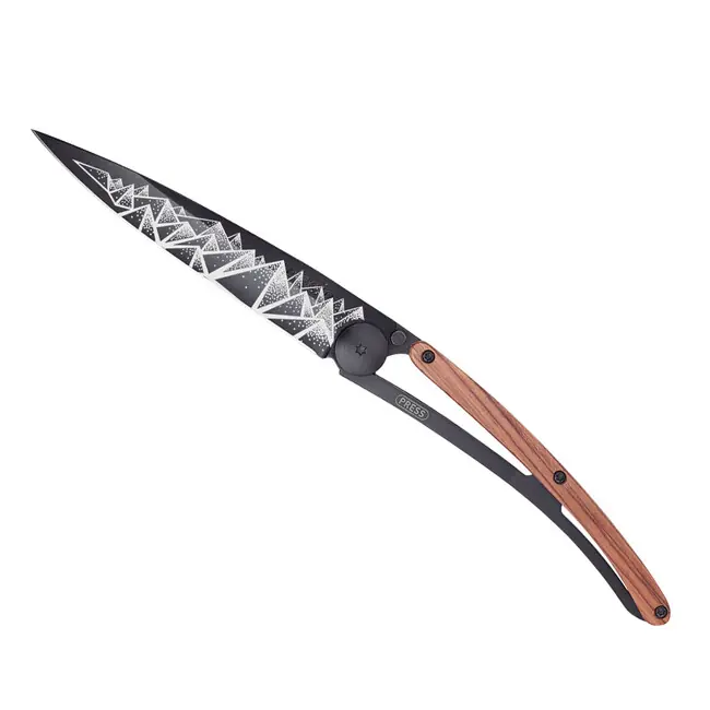 Akční Nabídka Deejo zavírací nůž Tattoo trek black coralwood