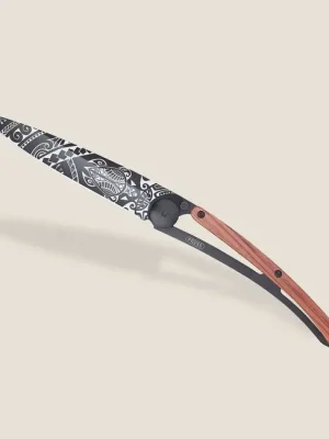 Tovární Cena Deejo zavírací nůž Black tattoo coralwood polynesian