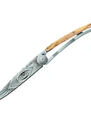 Tovární Cena Deejo zavírací nůž Tattoo olive wood Vision