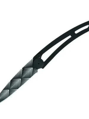 Deejo zavírací nůž naked Black Tattoo Art Deco Finální Výprodej