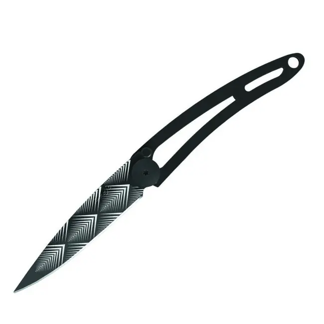 Deejo zavírací nůž naked Black Tattoo Art Deco Finální Výprodej