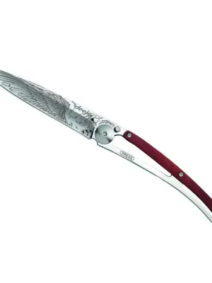 Víkendová Akce Deejo zavírací nůž Tattoo Mirror coralwood Eagle