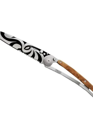 Víkendová Akce Deejo zavírací nůž Serration juniper Tribal