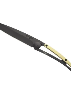Top Prodej Deejo zavírací nůž GOLD black 23kt yellow gold