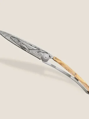 Vrácení Zdarma Deejo zavírací nůž Tattoo wood Whale
