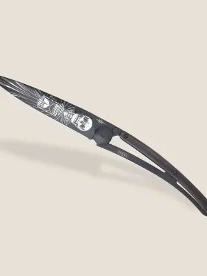 Super Cena Deejo zavírací nůž Tattoo Black ebony wood Immortal