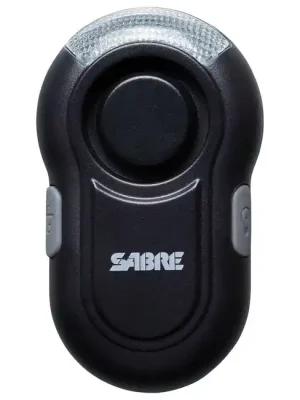 SABRE RED Clip-On LED osobní alarm, 120db, černý Oblíbený