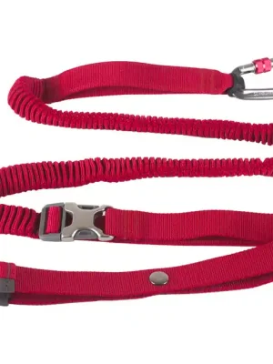 Elastické vodítko Mountain Paws Shock Absorber červené Oblíbený