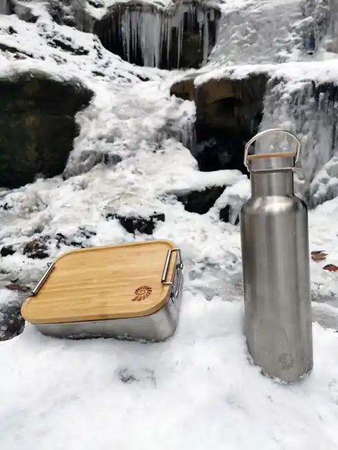 Akce Origin Outdoors Bamboo-Clip nerezový box na oběd 1,2 l