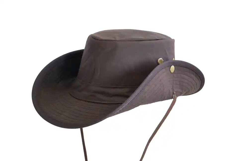 Origin Outdoor Crushable Hat Oilskin, hnědá Dokud Zásoby Vydrží