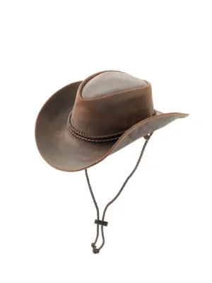 Nová Kolekce Origin Outdoors Trapper Kožený klobouk, hnědý