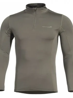 Akce Triko Pentagon Pindos 1/2 se zipem, Olive Green