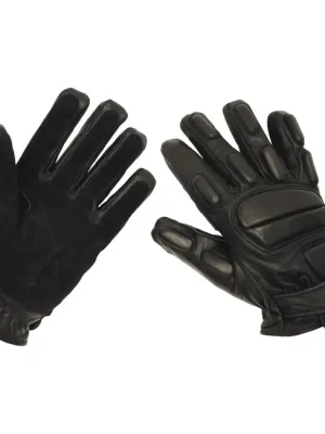 MFH Kožené rukavice Protect cut resistant, černé Nízká Cena