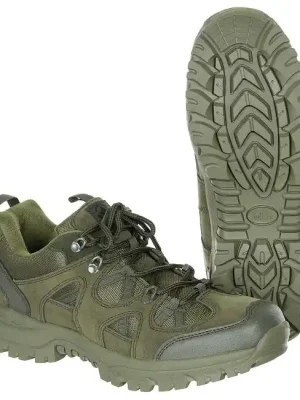 Nízká taktická obuv MFH Tactical, OD green Dokud Zásoby Vydrží