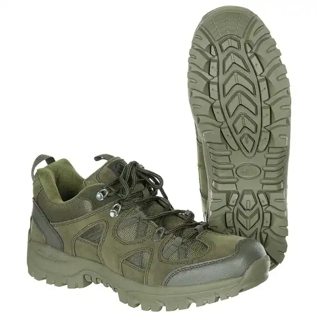 Nízká taktická obuv MFH Tactical, OD green Dokud Zásoby Vydrží