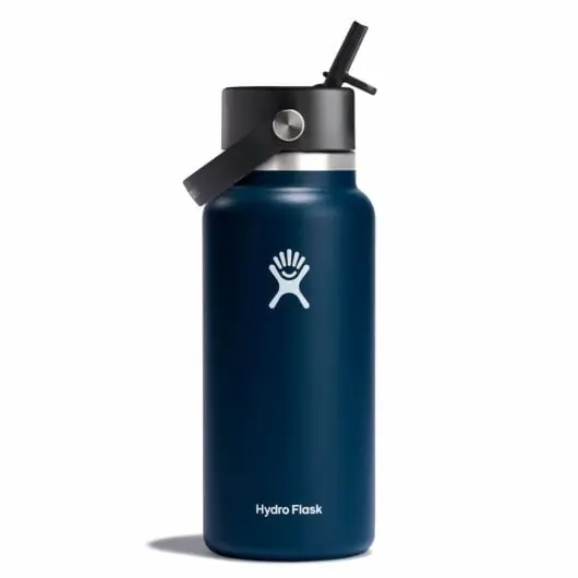 Hydro Flask Široká termo láhev s náustkem 32 OZ Wide Flex Straw Cap, indigo Značkový
