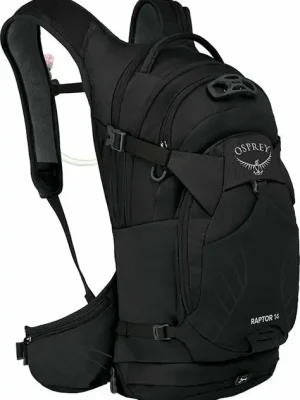 Výprodej Cyklistický batoh OSPREY RAPTOR 14 EF, black/tungsten