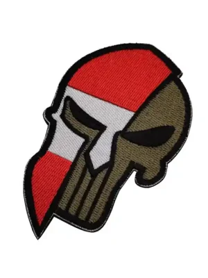 WARAGOD Vyšívaná nášivka Punisher, Rakousko Poslední Šance