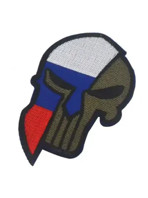 WARAGOD Vyšívaná nášivka Punisher, Rusko Sleva