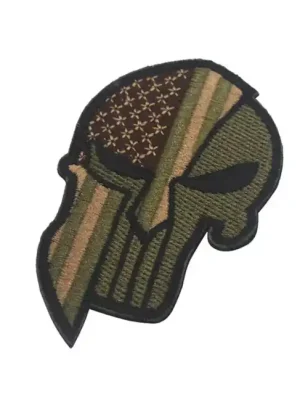 Přímo Od Výrobce WARAGOD Vyšívaná nášivka Punisher, USA zelená
