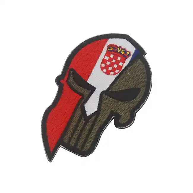 WARAGOD Vyšívaná nášivka Punisher, Chorvatsko Časově Omezené