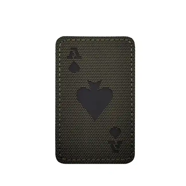 Dokud Zásoby Vydrží WARAGOD patch Pokerové karty Pikové eso, olivová barva